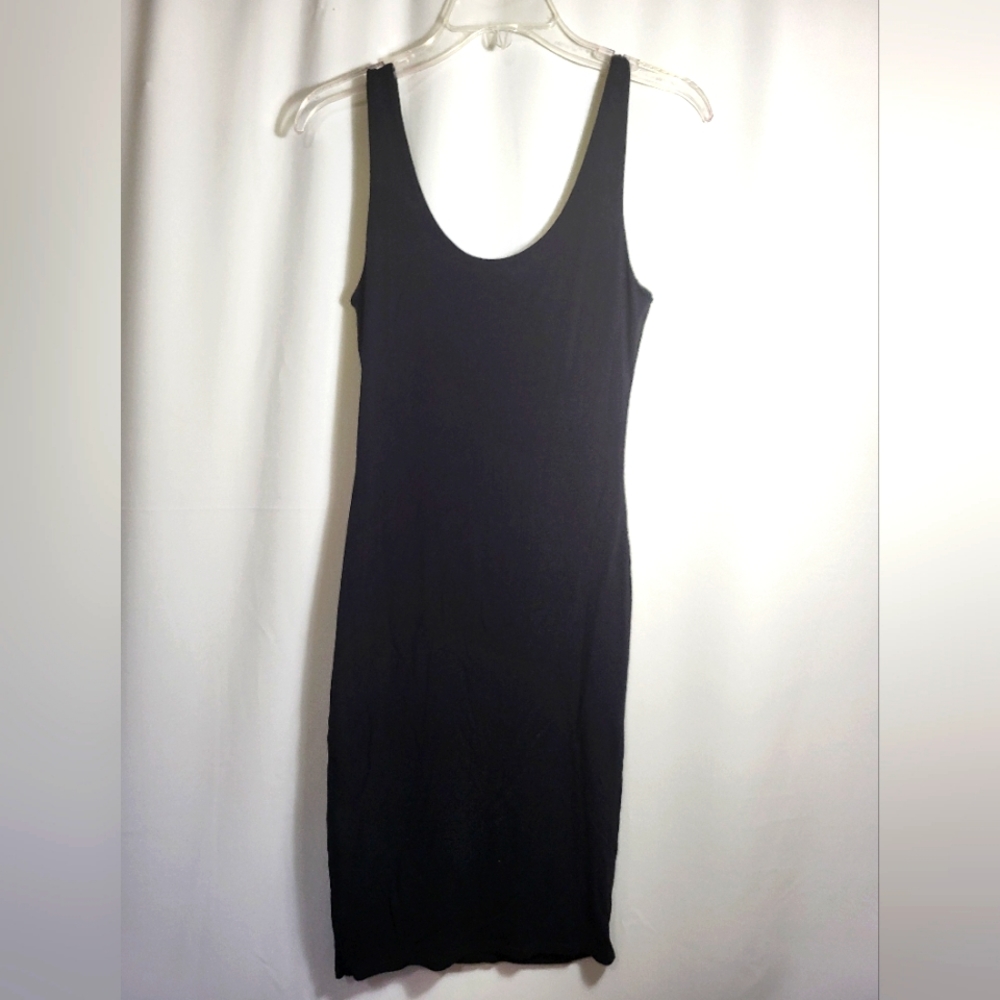 Shinestar black fitted t-shirt dress   women's M  #1731